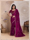 Swayam By Sethnic Lifestyle Metallic Velvet Satin Saree Wholesale Price In Surat